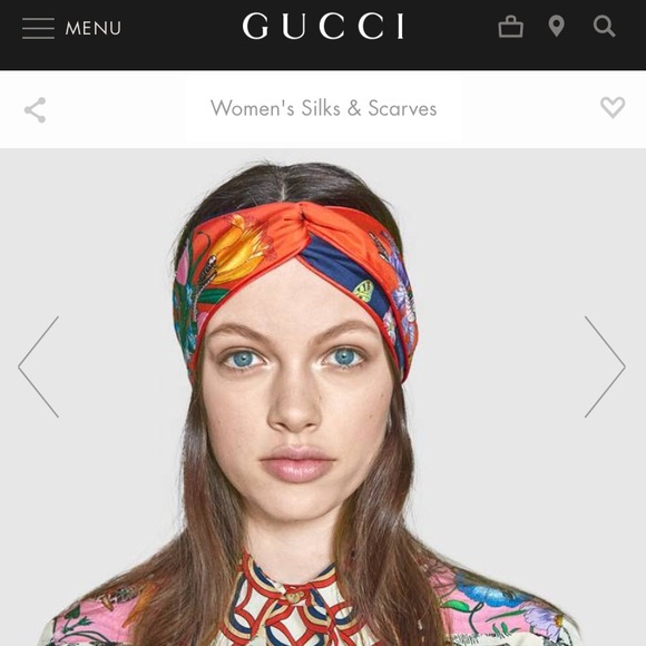 gucci print headband